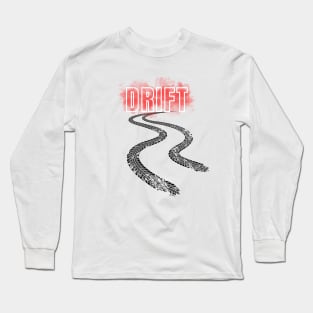 Drift Tyre Track Car Long Sleeve T-Shirt